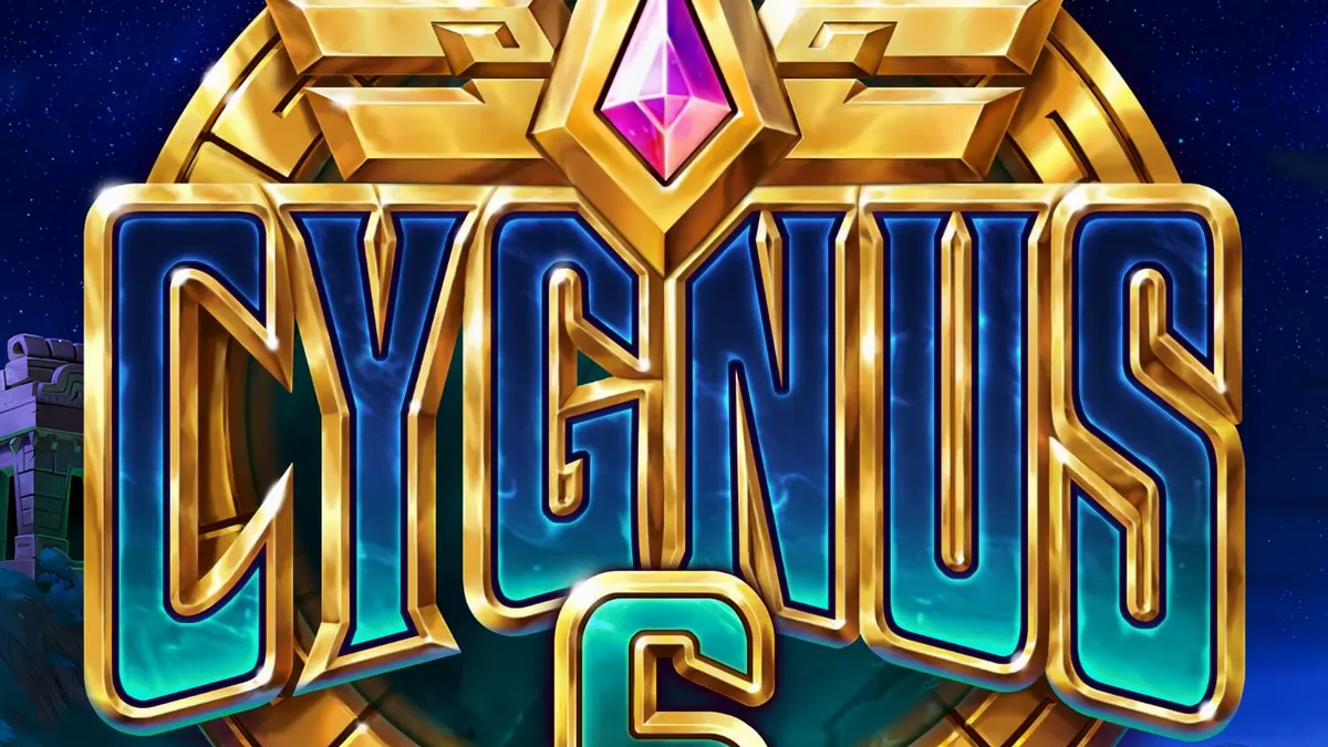 Tampilan visual slot Cygnus 6 dengan latar belakang Machu Picchu dan rasi bintang.
