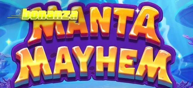 Tampilan visual karakter makhluk laut dalam permainan slot Manta Mayhem